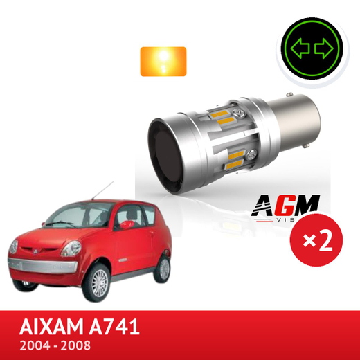 LED-sæt PY21W Forreste blinklys AIXAM A741 LED-sæt PY21W Forreste blinklys AIXAM A741