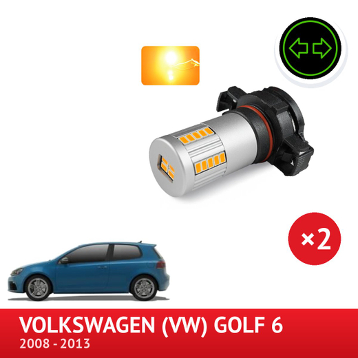 Kit LED indicatore di direzione anteriore VOLKSWAGEN (VW) Golf 6 Kit LED indicatore di direzione anteriore VOLKSWAGEN (VW) Golf 6