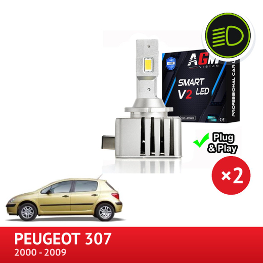 Κιτ LED για φώτα διασταύρωσης PEUGEOT 307 Κιτ LED για φώτα διασταύρωσης PEUGEOT 307