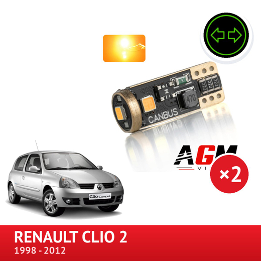 LED-blinklyssæt til siden til Renault Clio 2 LED-blinklyssæt til siden til Renault Clio 2