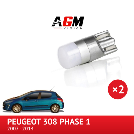Kit LED W5W Lumière de porte PEUGEOT 308 Phase 1