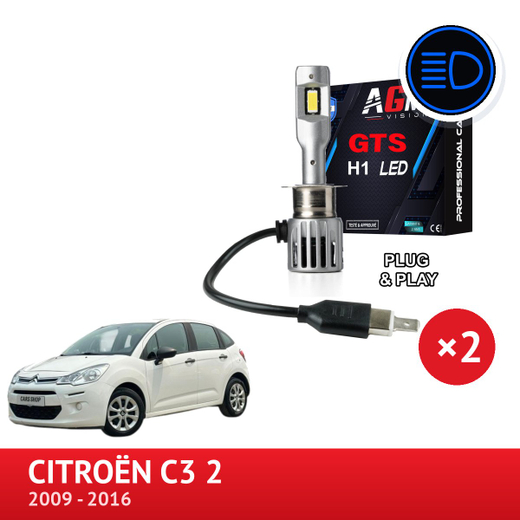 Sada LED dálkových světel CITROËN C3 2 Sada LED dálkových světel CITROËN C3 2