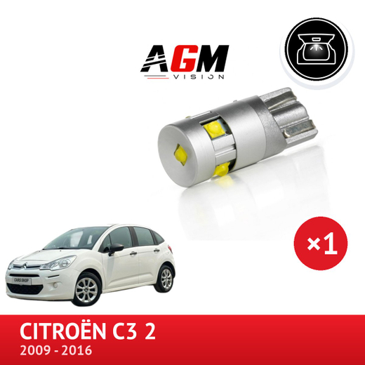 LED žárovka osvětlení zavazadlového prostoru CITROËN C3 2