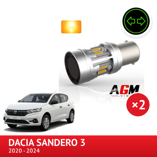 Zestaw LED PY21W przedni kierunkowskaz DACIA Sandero 3