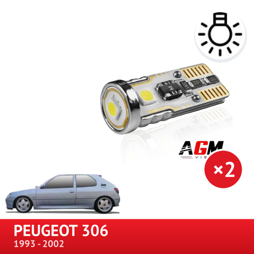LED-sett W5W parkeringslys foran PEUGEOT 306 LED-sett W5W parkeringslys foran PEUGEOT 306