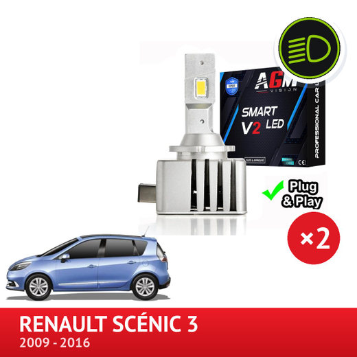 Κιτ LED D1S για μεσαία σκάλα Renault Scénic 3 Κιτ LED D1S για μεσαία σκάλα Renault Scénic 3
