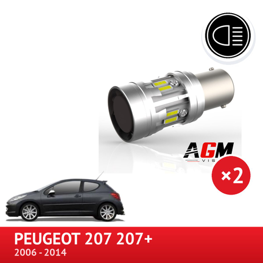 Zestaw LED P21W do światła cofania Peugeot 207 207+