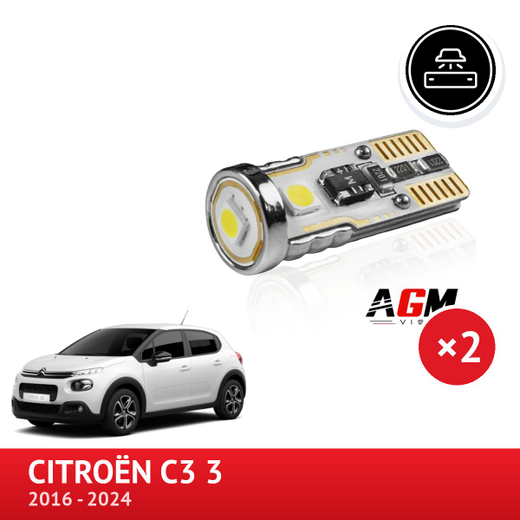 Kit LED W5W de iluminação da matrícula CITROËN C3 3