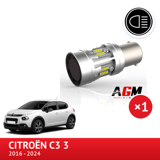 LED-polttimo P21W peruutusvalo CITROËN C3 3