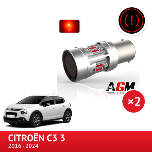 Kit LED P21W para luzes de travão CITROËN C3 3 Kit LED P21W para luzes de travão CITROËN C3 3