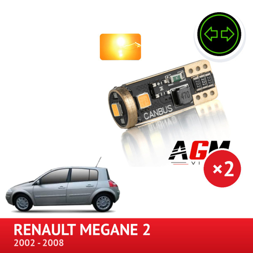 Sada LED W5W pro boční směrovku Renault Mégane 2