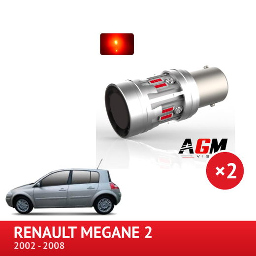 LED-sarja P21/5W jarruvalo / seisontavalo RENAULT Megane 2