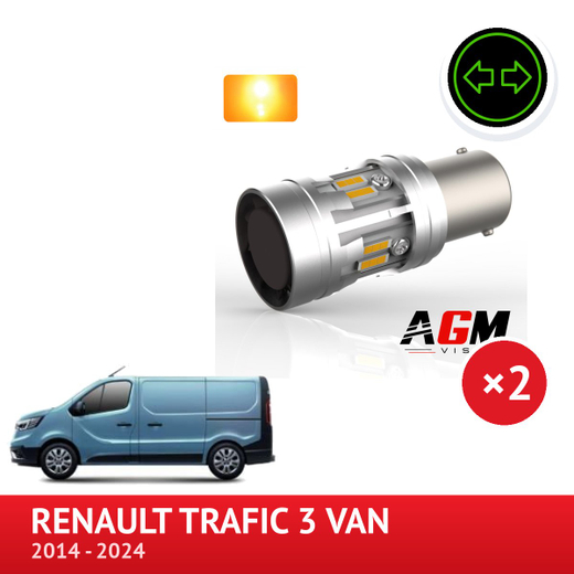 Zestaw LED PY21W przedniego kierunkowskazu Renault Trafic 3 Van