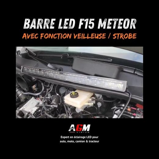 LED LIŠTA F15 METEOR + STROBE 52 CM, 150 WATTŮ, 17 500 LUMENŮ