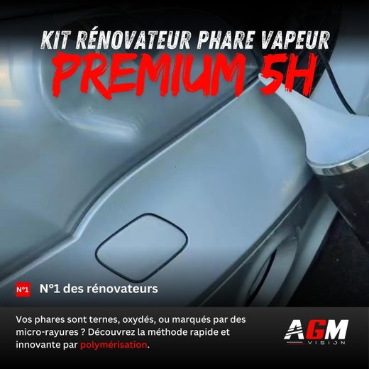 Kit rénovateur phare vapeur PREMIUM 5H Kit rénovateur phare vapeur PREMIUM 5H
