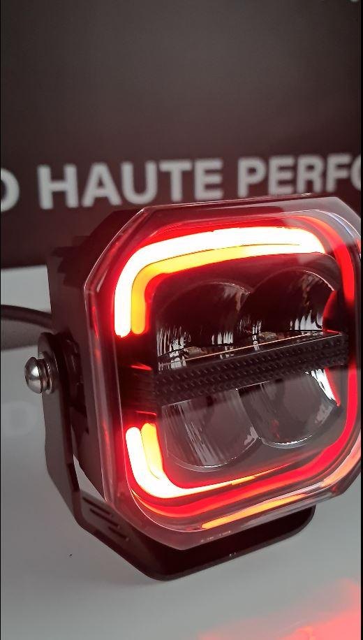 LED-frontlykt COSMO GX + DRL TRI-COLOR kjørelys 80 W