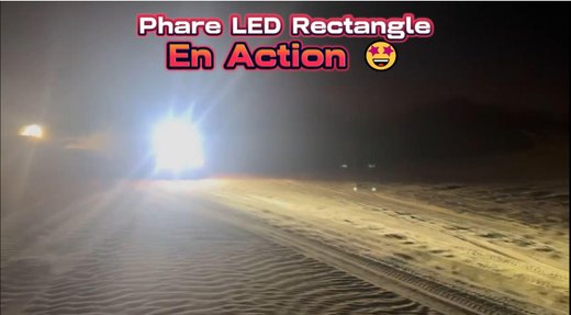 REKTANGULÆR LED-LYGTE MAX-POWER 120W - Kombinationslys + Langtrækkende lys
