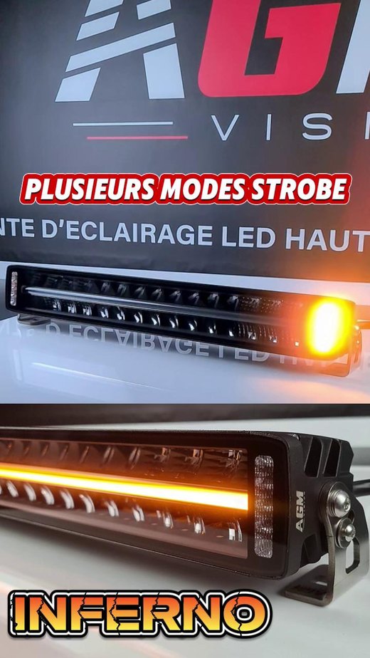 Dual Inferno LED-valopalkki, 192W, kolmivärinen + stroboskooppi, 58 cm Dual Inferno LED-valopalkki, 192W, kolmivärinen + stroboskooppi, 58 cm