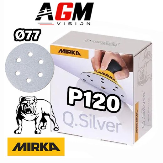 100 Q.SILVER-hiomalaikan pakkaus Ø 77 mm P120