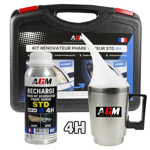 Kit rénovateur phare vapeur STD 4H Kit rénovateur phare vapeur STD 4H