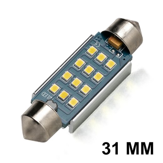 Navette LED C3W-C10W-31mm DIFFUSION (Blanc) Navette LED C3W-C10W-31mm DIFFUSION (Blanc)