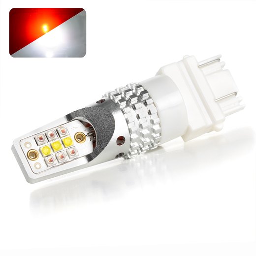 LED-lamppu P27/7W-3157 SUPRA (Punainen/Valkoinen) LED-lamppu P27/7W-3157 SUPRA (Punainen/Valkoinen)