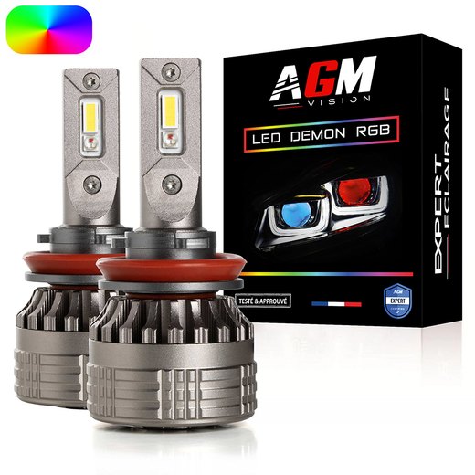 Sada LED žárovek H9 DEMON RGB Sada LED žárovek H9 DEMON RGB