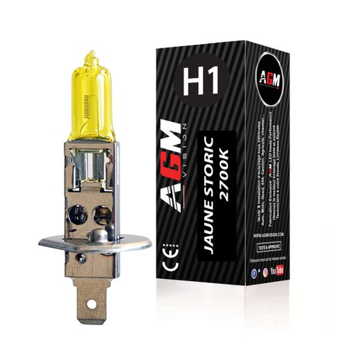 1 Halogenlampe H1 55W GELB STORIC 2700K 1 Halogenlampe H1 55W GELB STORIC 2700K
