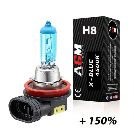 1 ampoule halogène H8 35W X-BLUE 4500K 1 ampoule halogène H8 35W X-BLUE 4500K