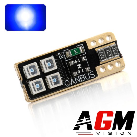 Ampoule LED T10-W5W ROYAL SIDE (Bleu) Ampoule LED T10-W5W ROYAL SIDE (Bleu)