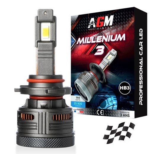 LED-pære HB3 9005 MILLENIUM 3 - ULTRA CAN-BUS, 72 Watts LED-pære HB3 9005 MILLENIUM 3 - ULTRA CAN-BUS, 72 Watts