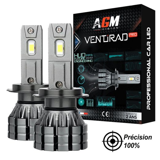 Kit d’ampoules LED H7 Ventirad Pro CANbus puissant et précis 70 W