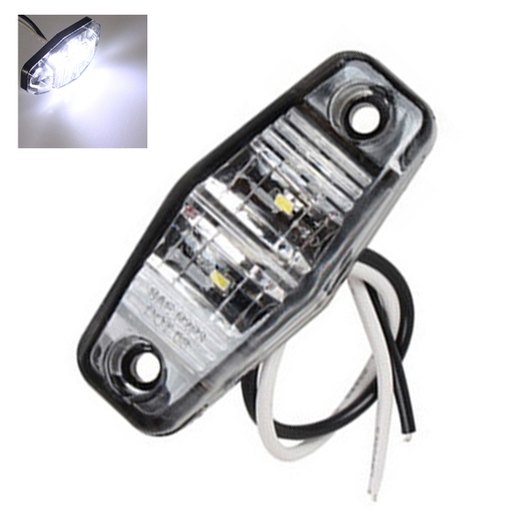 Lumină de gabarit LED laterală hexagonală albă Lumină de gabarit LED laterală hexagonală albă