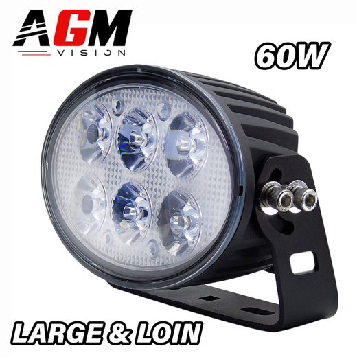 Ekstra oval LED-lygte uden kant 60W