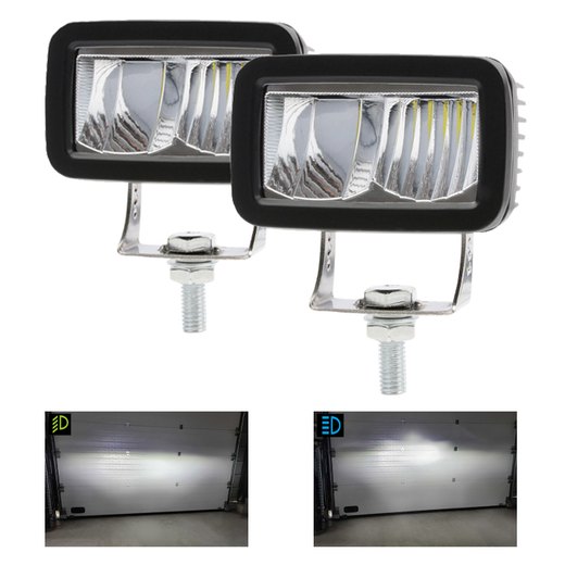 KIT 2 MINI PHARES LED RECTANGLE CODE/PHARE STR POUR MOTO KIT 2 MINI PHARES LED RECTANGLE CODE/PHARE STR POUR MOTO