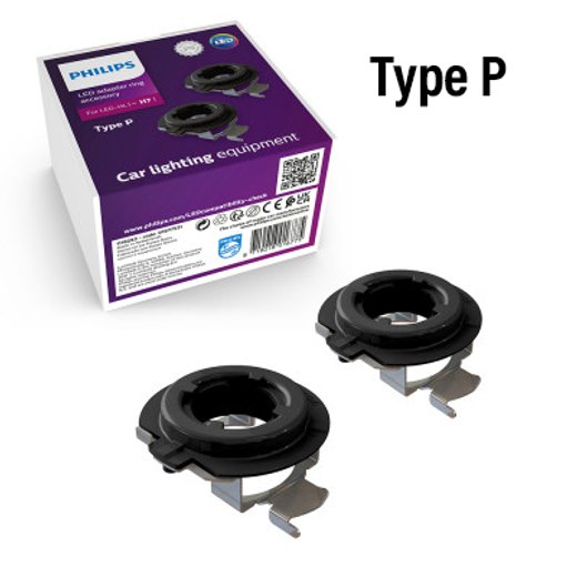 2x Anillos de conexión TIPO P LED H7 - Bombillas LED H7 PRO6001 Philips