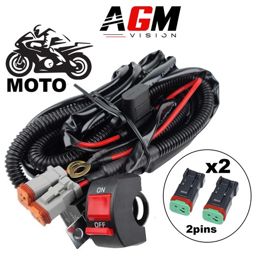 Faisceau LED ACCESS Moto Double Deutsch 2 Pins Faisceau LED ACCESS Moto Double Deutsch 2 Pins