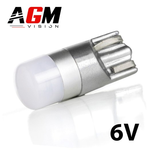 LED-lampa T10-W5W ANGEL 6V (Vit 6000K) LED-lampa T10-W5W ANGEL 6V (Vit 6000K)