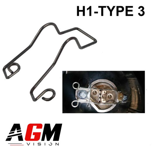 Arc de fixare cu arc pentru bec H1 TIP 3 Arc de fixare cu arc pentru bec H1 TIP 3