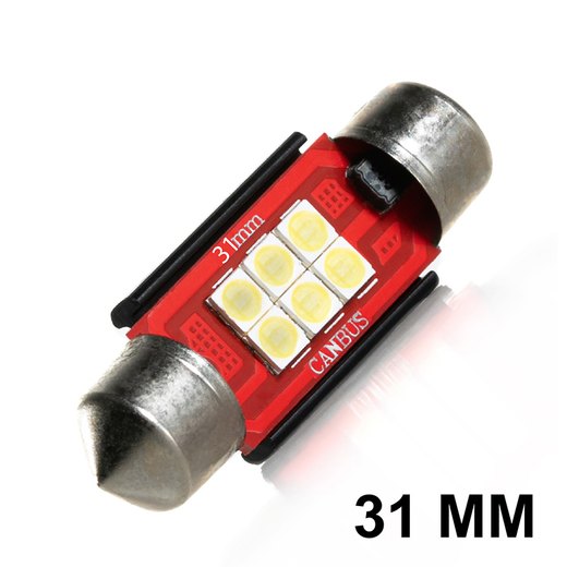 Navette LED-C3W-31mm-F12 (Hvit) Navette LED-C3W-31mm-F12 (Hvit)