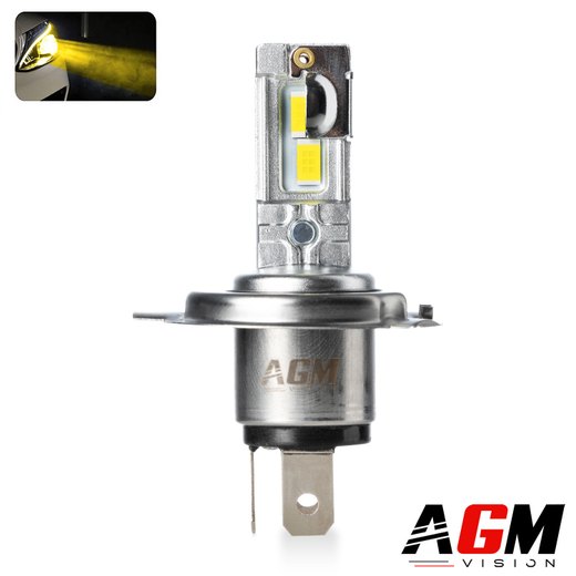 LED žárovka H4 LP1 Žlutá 3000K LED žárovka H4 LP1 Žlutá 3000K