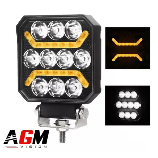 LAMPA ROBOCZA LED + PODWÓJNE POMARAŃCZOWE DRL 20W LAMPA ROBOCZA LED + PODWÓJNE POMARAŃCZOWE DRL 20W