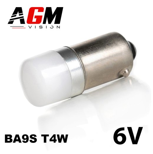Λάμπα LED T4W BA9S ANGEL 6V (Λευκό 6000K)