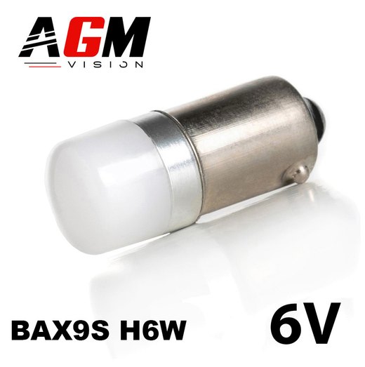 Λάμπα LED H6W-BAX9S ANGEL 6V (Λευκό 6000K) Λάμπα LED H6W-BAX9S ANGEL 6V (Λευκό 6000K)