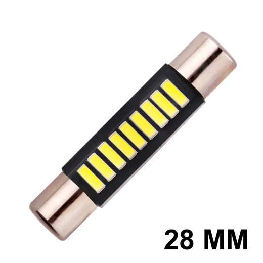 Navette LED-T6-28mm-SLIM XS (Hvit) Navette LED-T6-28mm-SLIM XS (Hvit)