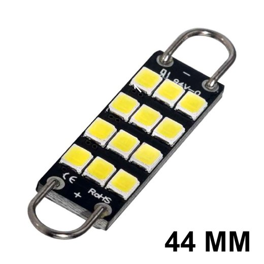 LED-44mm-SMART Shuttle-Hækle (Hvid)