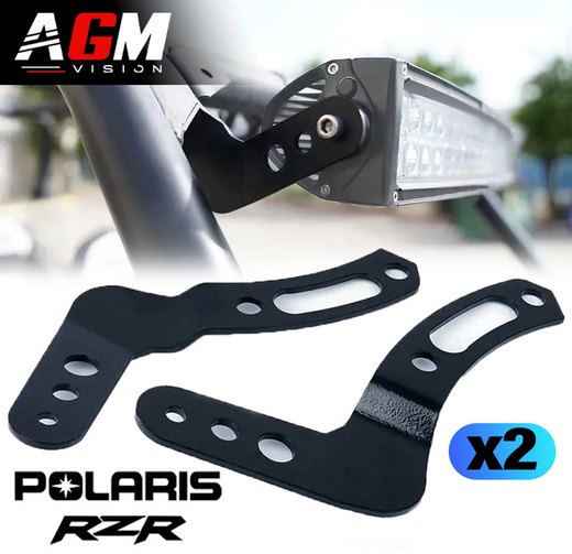 PACK 2 Stöd för montering av LED-ramp (80 cm) för tak till Polaris RZR PACK 2 Stöd för montering av LED-ramp (80 cm) för tak till Polaris RZR