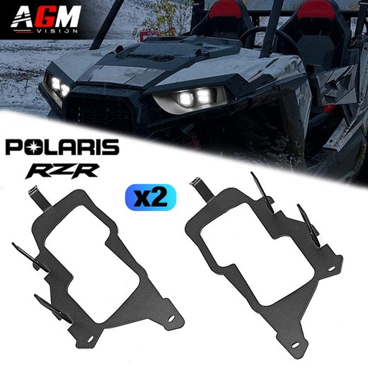 PAKIET 2 optycznych wsporników wymiany oryginalnego reflektora Polaris RZR PAKIET 2 optycznych wsporników wymiany oryginalnego reflektora Polaris RZR