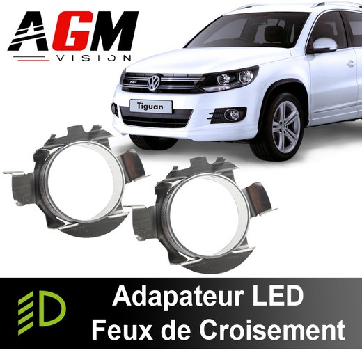 Pakke med 2 LED-adaptere for nærlys Volkswagen Tiguan 2007-2011 Pakke med 2 LED-adaptere for nærlys Volkswagen Tiguan 2007-2011