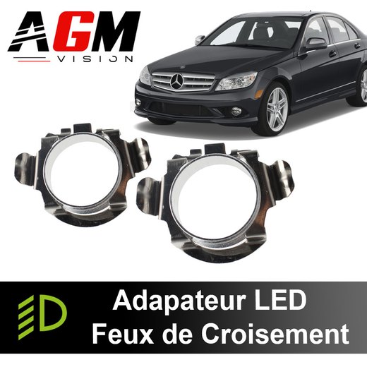 Pakke med 2 LED-adaptere for nærlys Mercedes-Benz C-Klasse 2010-2014 Pakke med 2 LED-adaptere for nærlys Mercedes-Benz C-Klasse 2010-2014